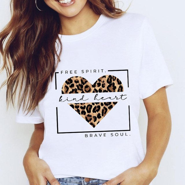 White printed T-shirt - Woman