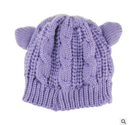 Cute Knitted Cat Ear Beanie