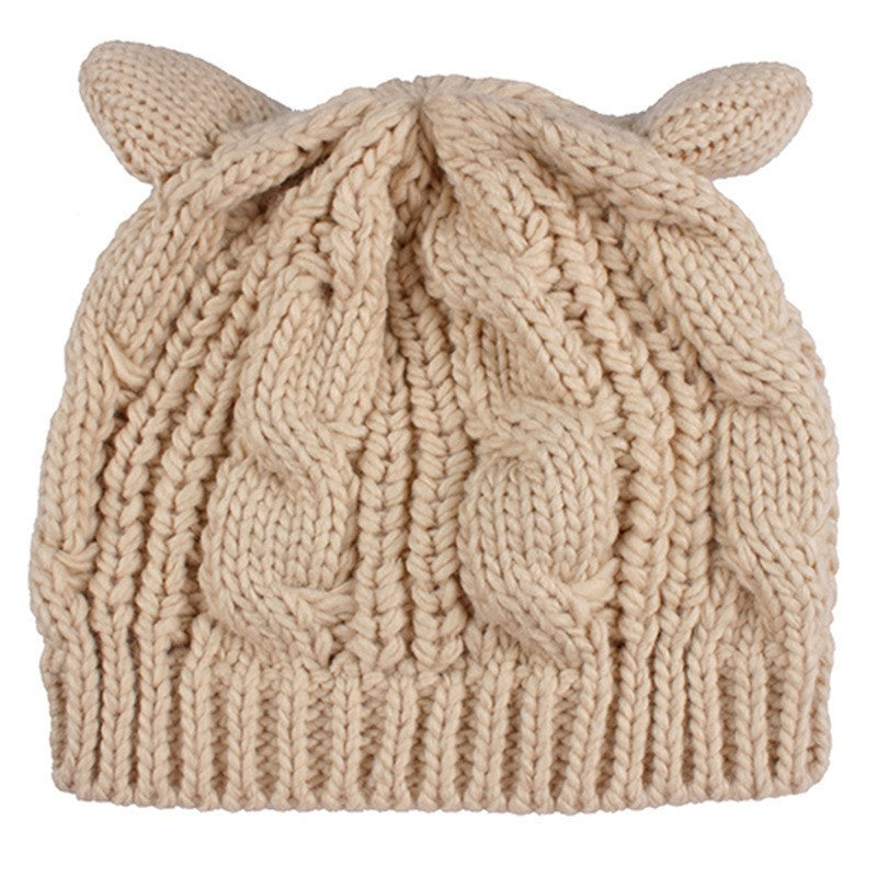 Cute Knitted Cat Ear Beanie