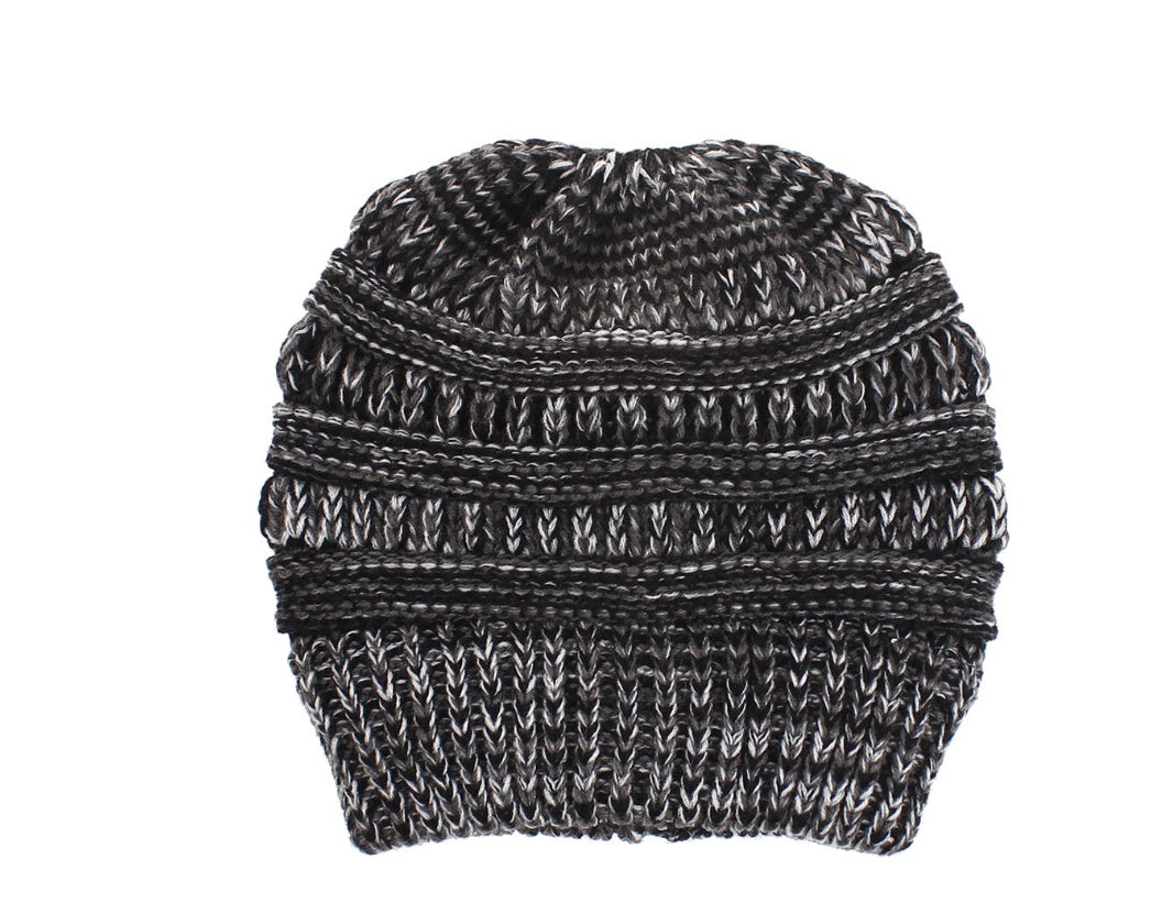 Knitted Wool Ponytail Beanie