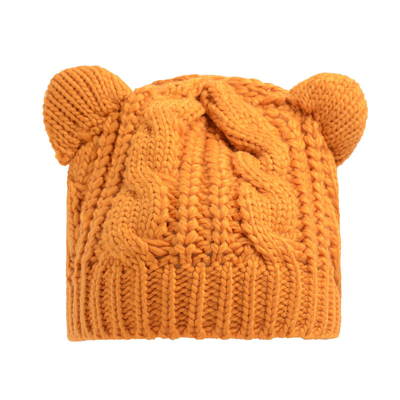 Cute Knitted Cat Ear Beanie