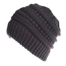 Knitted Wool Ponytail Beanie