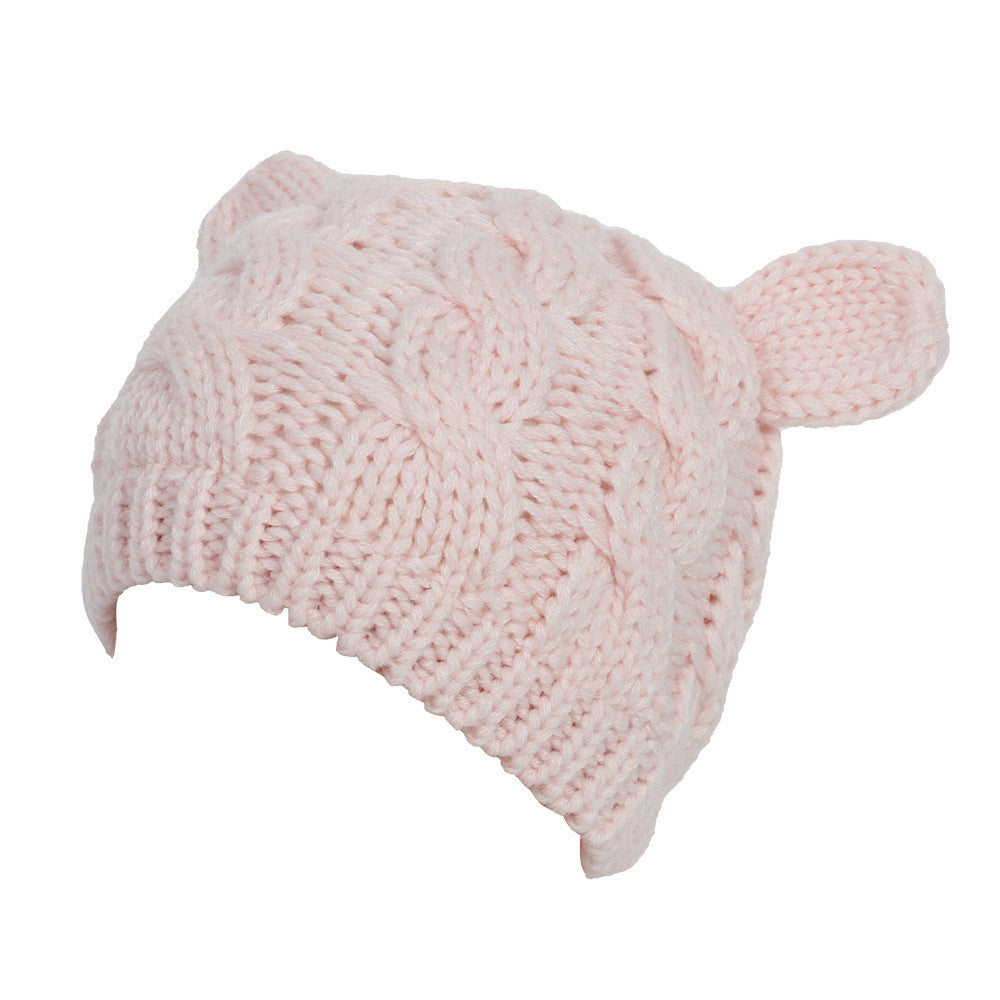 Cute Knitted Cat Ear Beanie