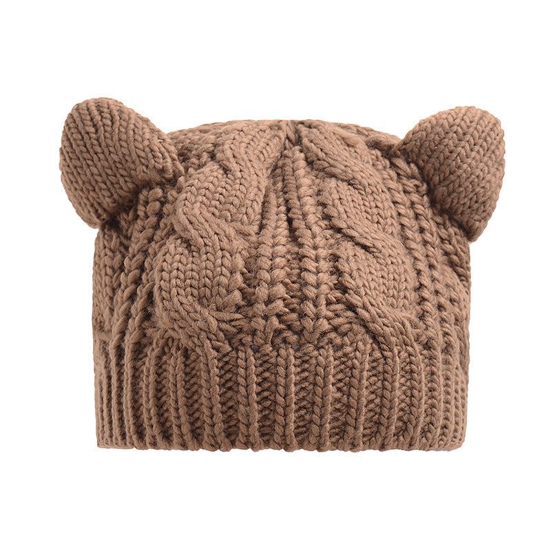 Cute Knitted Cat Ear Beanie